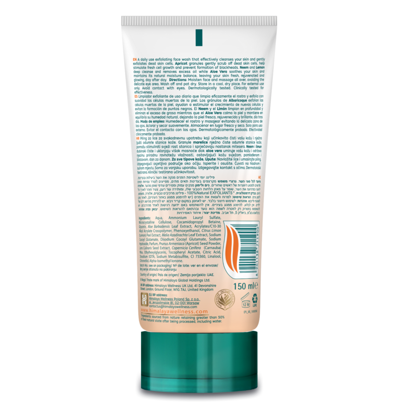 Himalaya Sanftes Peeling-Aprikosen-Gesichtswaschmittel – 150 ml