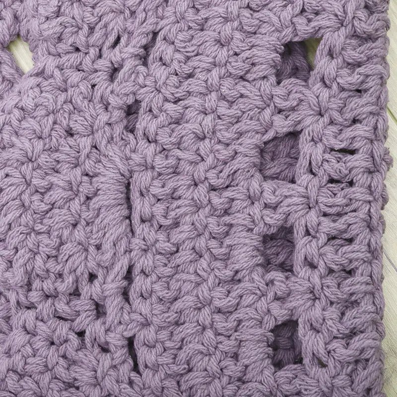 ALMA PURPLE crochet children's rug
