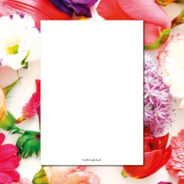 cuore | Cartolina fiori ABC