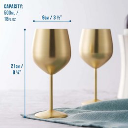 Vino in vetro oro matt 4x50cl