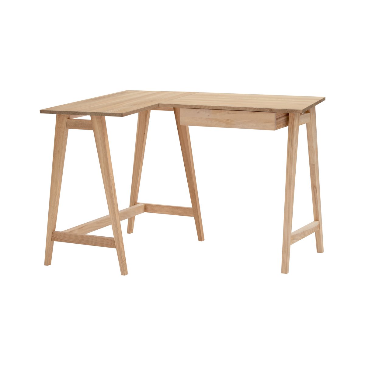 LUKA Ashwood L-Shaped Desk Left/Right Handed