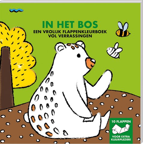coloring book with flaps - In the forest