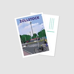 Postal Zollstock Colonia