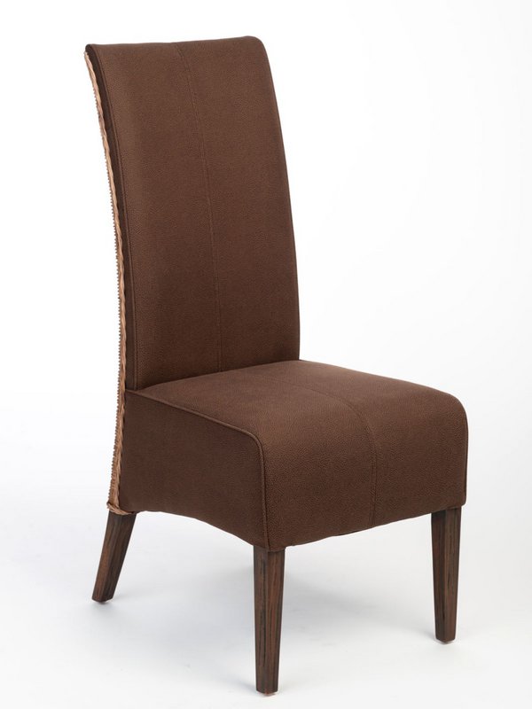 Rattan chairs set 4 pieces of dining room chairs antonio upholstered chairs brown upholstered wild leather look cog