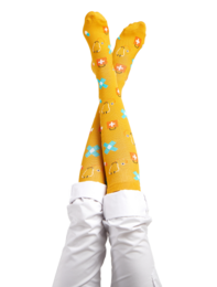 Calzini a compressione Care Giallo