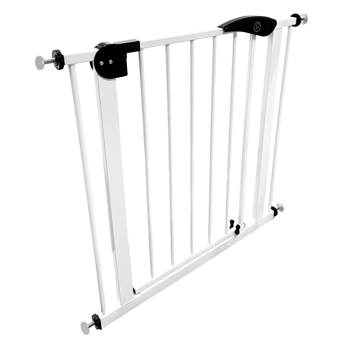 Liefjes & Co Stair Gate Without Drilling - 75 to 95 cm - Safety gates - Child gate - Clamp mounting - Black - White