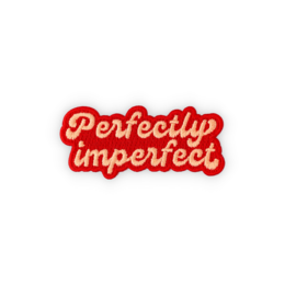 Sticker- en strijkbadge Perfectly Imperfect