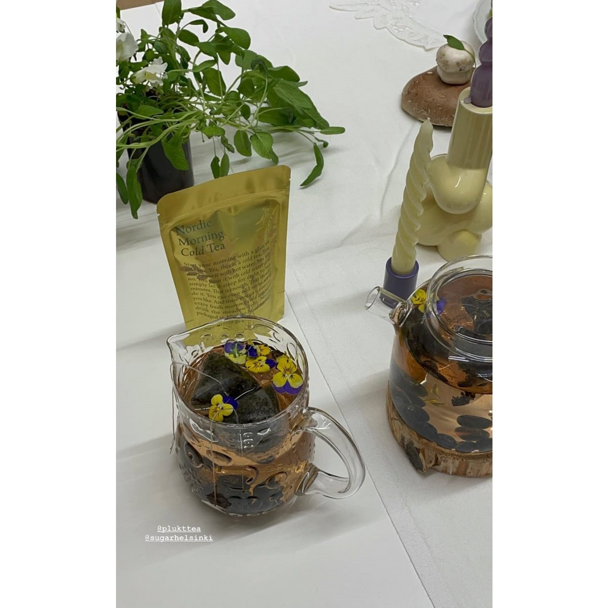 Cold brew kruidenthee NORDIC MORNING, biologische bosbessenthee