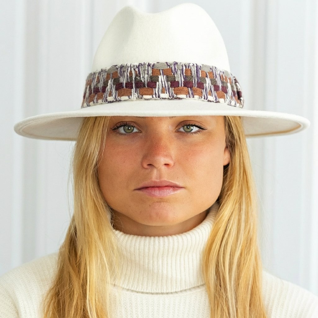 CAPPELLO A TENDA LARGA - treccia etnica