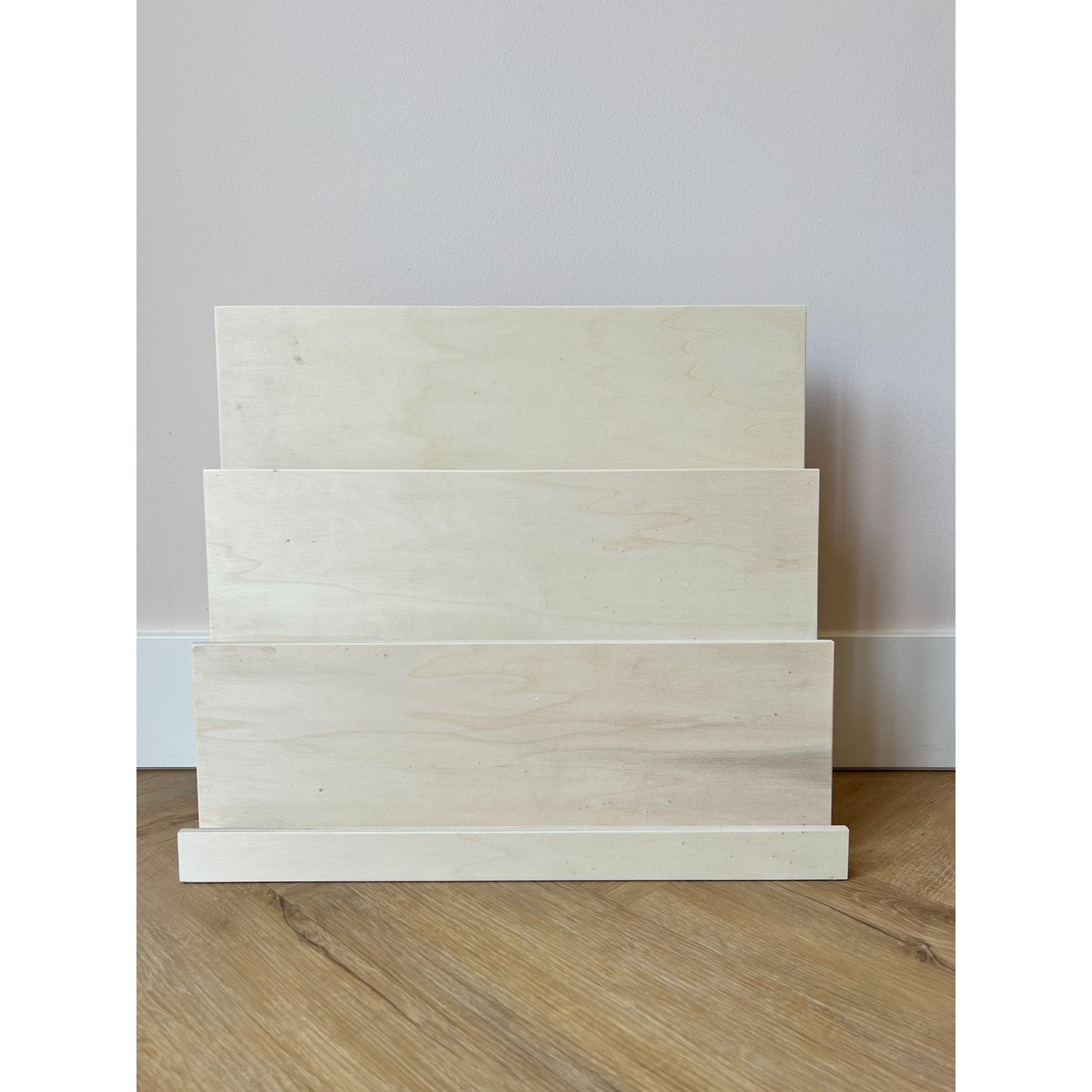 Houten kaartendisplay