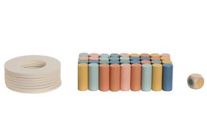 BOARD GAME SET 45 WOOD 18X5X11 BALANCE JE213339