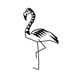 Flamingo Holzstempel