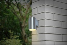 FlinQ Wandleuchte Outdoor Chrom NOX I.