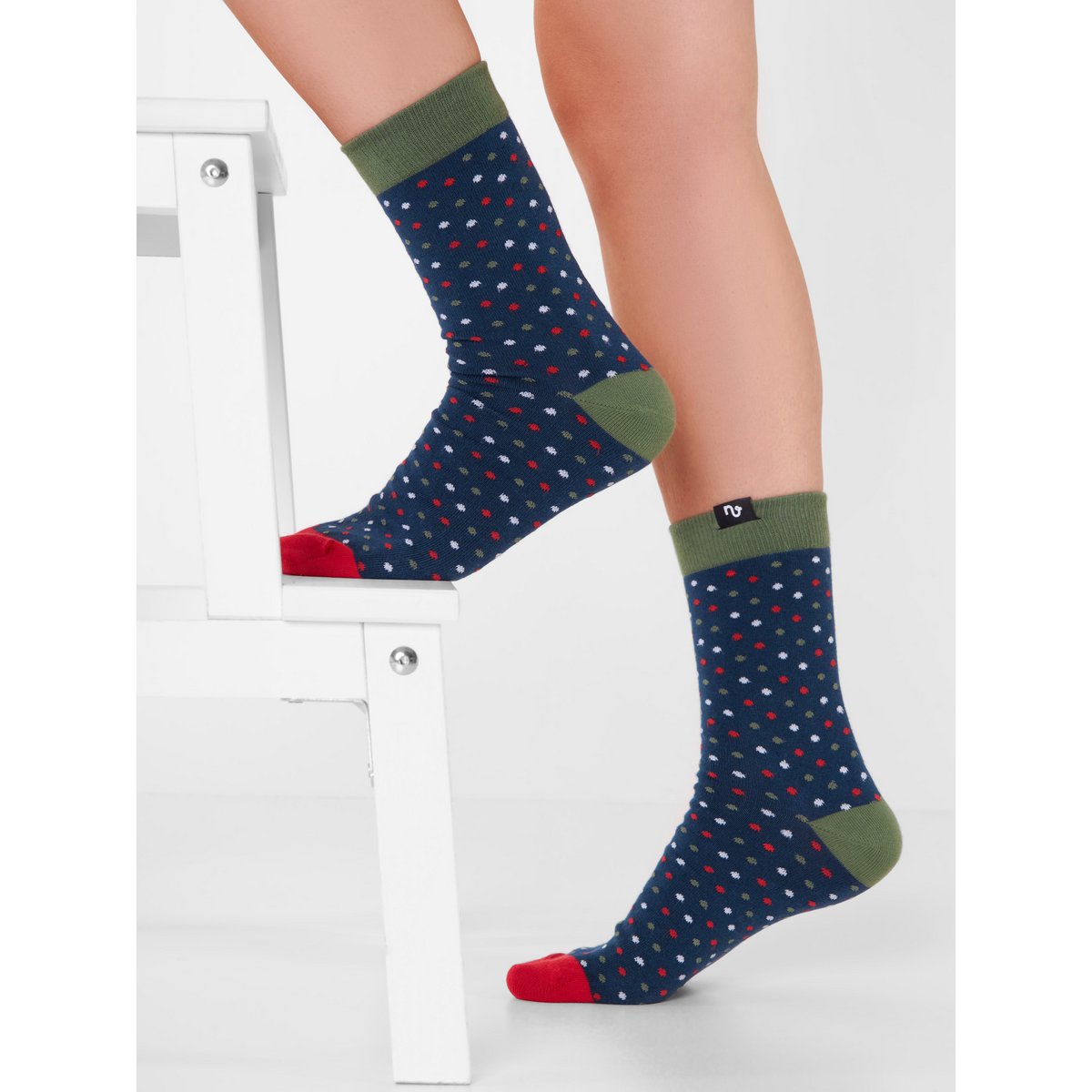 Organic socks with dots - Colorful socks with polka dots