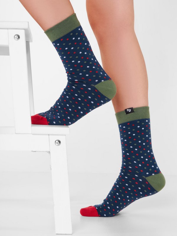 Organic socks with dots - Colorful socks with polka dots