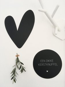 Muur hart zwart 40cm