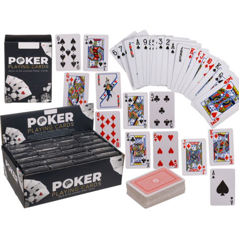 Timmy Toys - B106 - Mini -Spielkarten Poker - 6 x 4 cm - 54 Karten