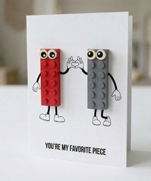 Tarjeta postal de pieza favorita – Ladrillo de construcción LEGO