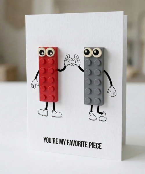 Tarjeta postal de pieza favorita – Ladrillo de construcción LEGO