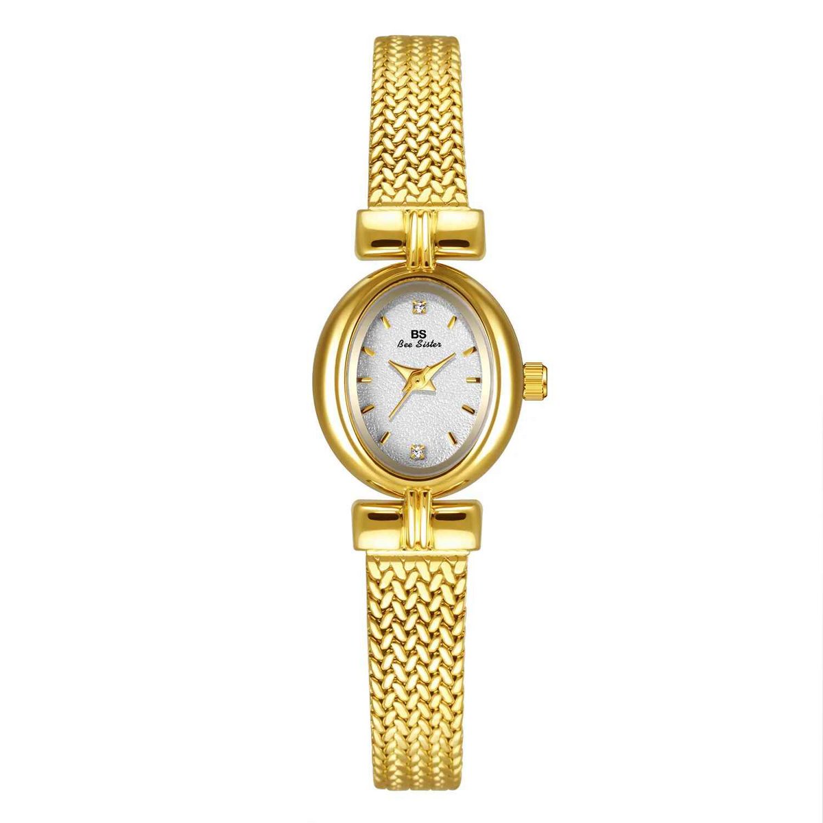 Mount - Minimalist Oval Gold Vintage Women's Watch