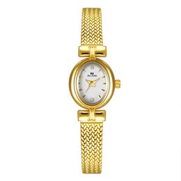 Mount - Minimalist Oval Gold Vintage Women's Watch
