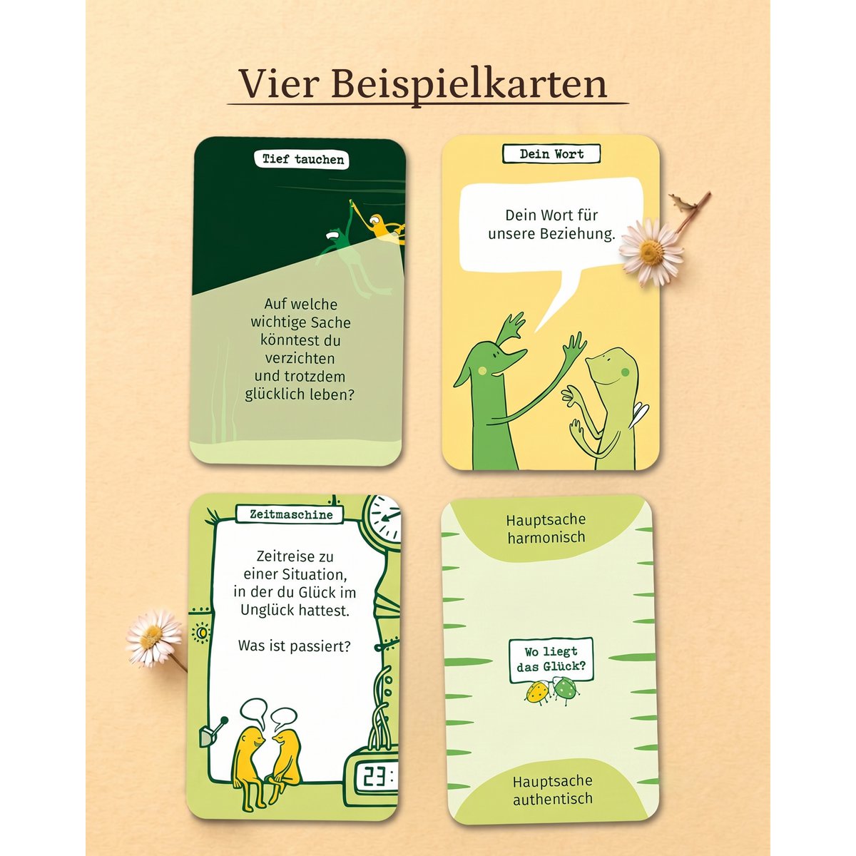 Quelques minutes de bonheur – Jeu de cartes de conversation pour couples