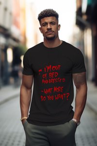 Banksys Graffiti-T-Shirt Unisex – I'm Out of Bed