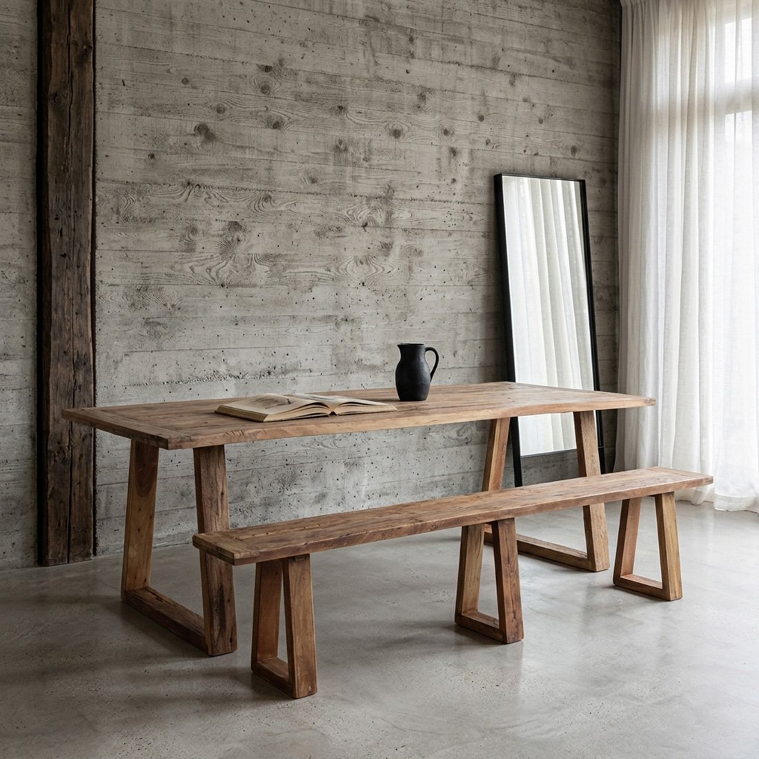 Farmwood dining table - FSC recycled wood