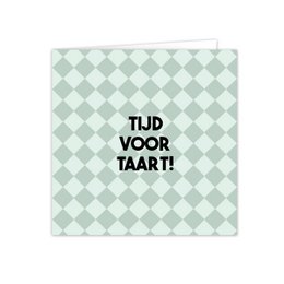 Greeting cards with white envelope "Time for cake" 5 pieces