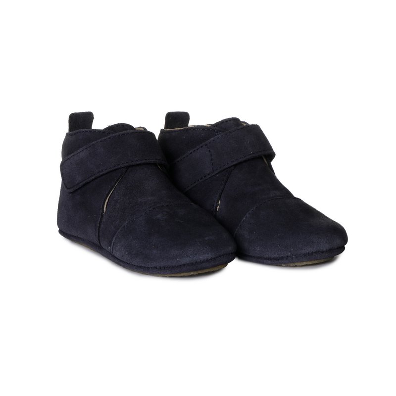 Klassische Stiefel aus Wildleder - Dunkelblau