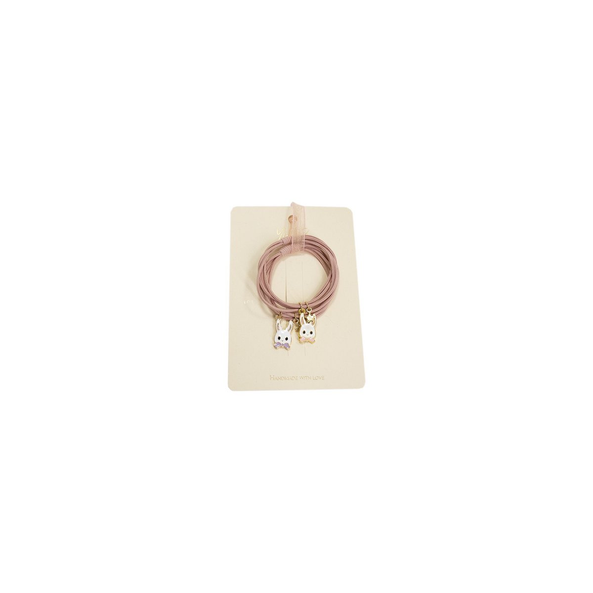 Haarelastiekjes - Bunny bands Roze