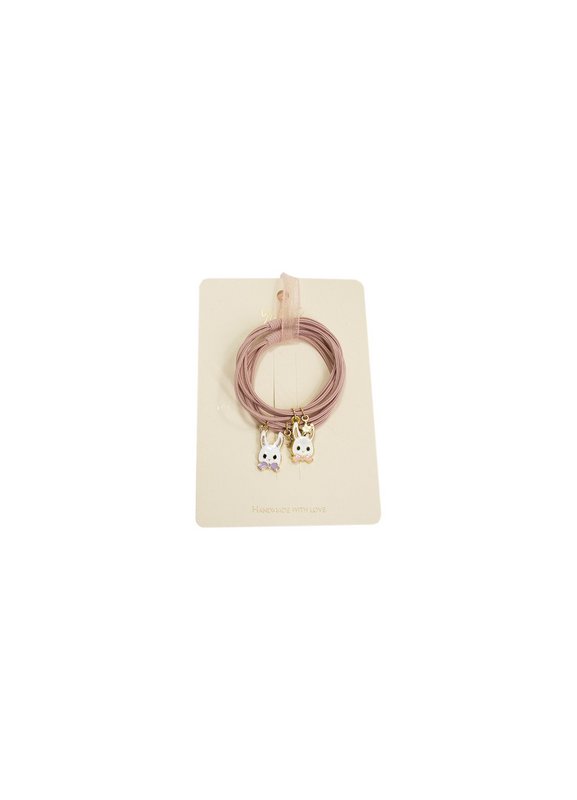 Haarelastiekjes - Bunny bands Roze