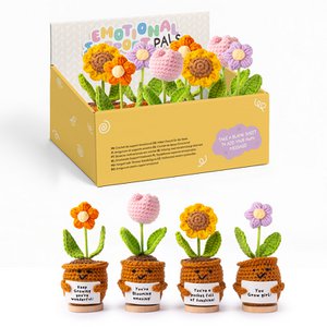 Positive Emotional Support Crochet Flowers