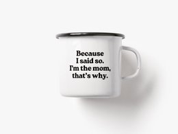 Tasse aus Emaille / I'm The Mom