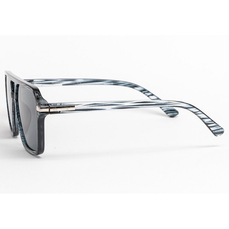 Grey Transparent Square Sunglasses with Dark Lenses – UV400 | Modern Unisex Eyewear