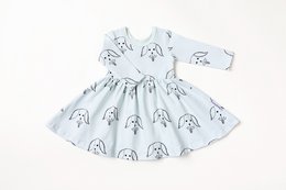 Long-Sleeved Dress with Bonnie the Dog
