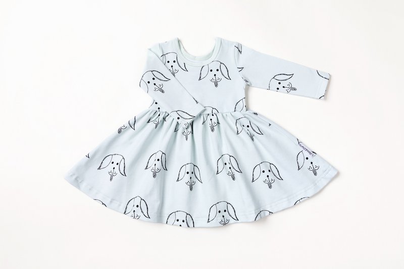 Long-Sleeved Dress with Bonnie the Dog