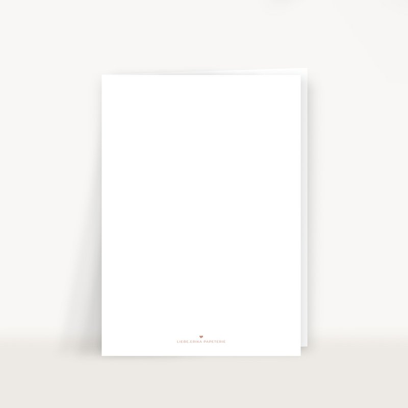 Folding card for the wedding "just married" romantic flower (PU = 10 pieces)
