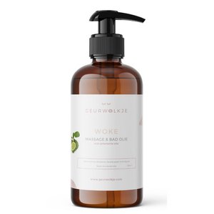 Woke - Geurwolkje® Massage- en Badolie - 100% natuurlijk - 250 ml - Adviesprijs €19,95