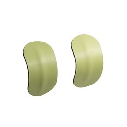 pendientes colgantes ovalados verde
