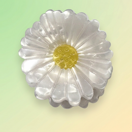  Colorful fish-shaped hair clip made of plastic, available in rose and green colors.