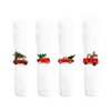 Lot de 4 ronds de serviettes noël