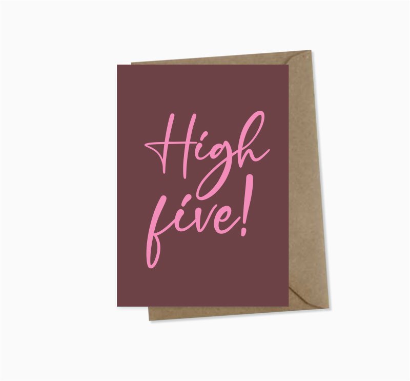 A6 Ansichtkaart || High Five