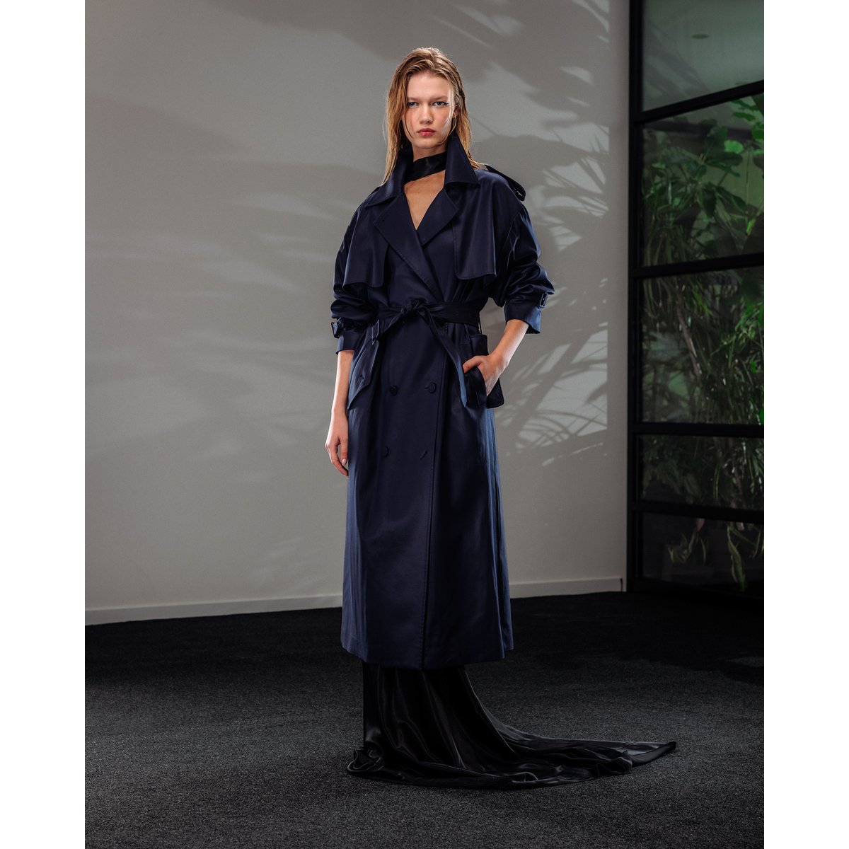 Trenchcoat met riem