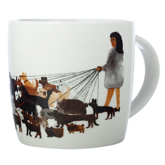 M&W FURRY FRIENDS Mug 400ml, Dog Walker, giftbox