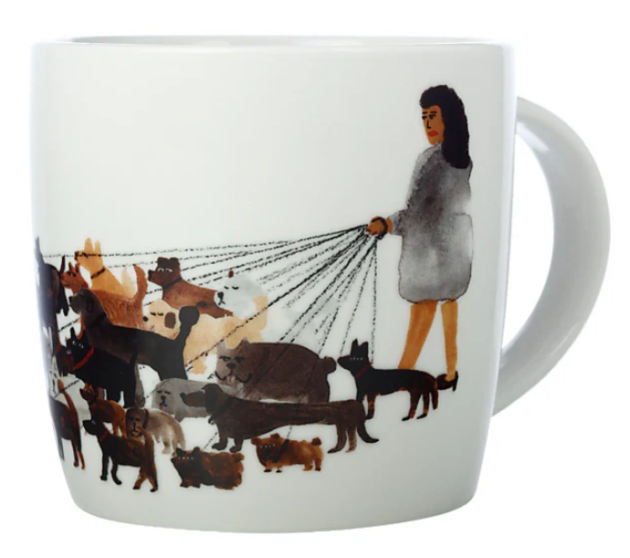 M&W FURRY FRIENDS Mug 400ml, Dog Walker, giftbox