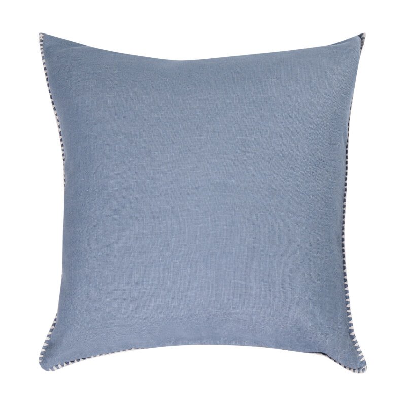 Cushion cover with stitch - Nature - 50cm x 50cm - linen