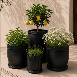 Basket Rubber Cylinder; Set of 4 different sizes