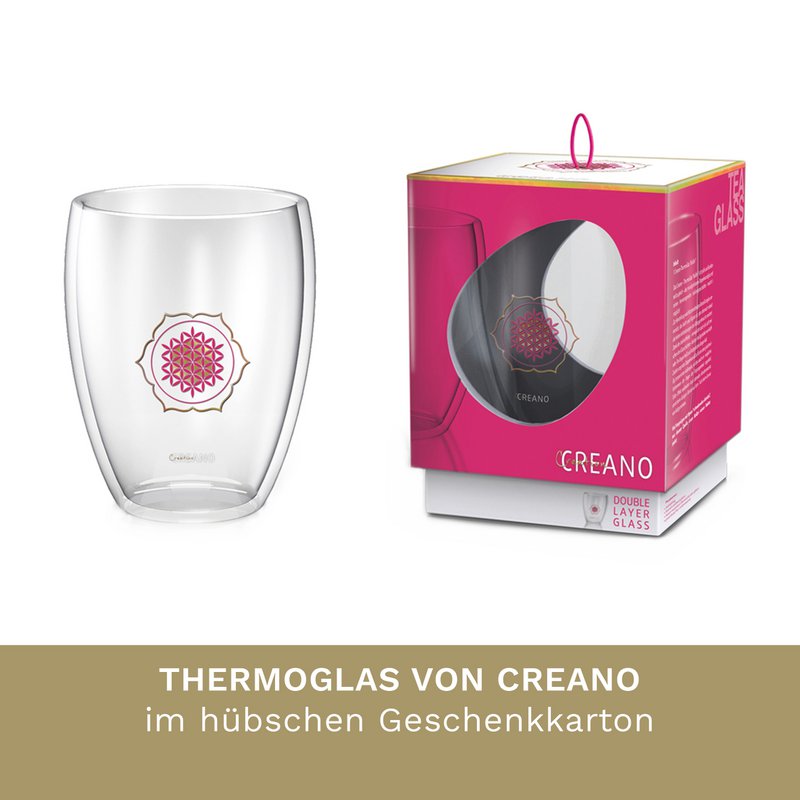 Creano teglas flower of life sæt med 6 stk
