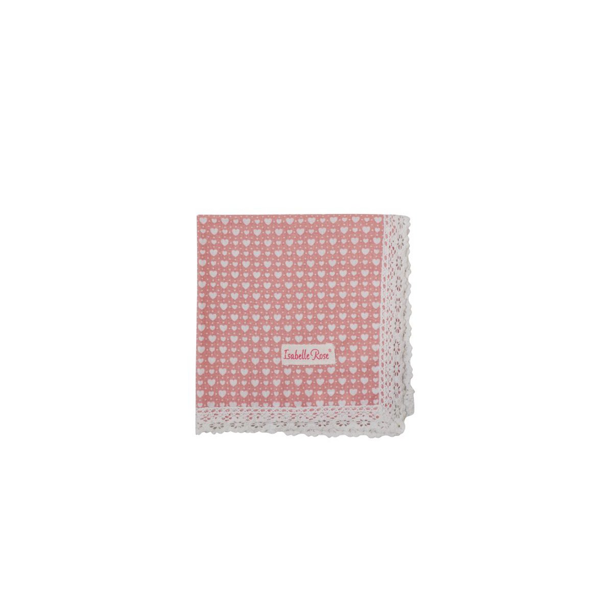 Tovagliolo rosa LOVE 40x40 cm Isabelle Rose